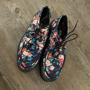TUK Floral Creepers Mens 7